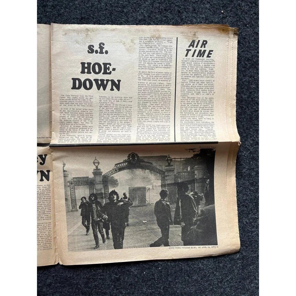1970s High Times Underground Newspaper, Black Panther Party, Vintage Antique Co
